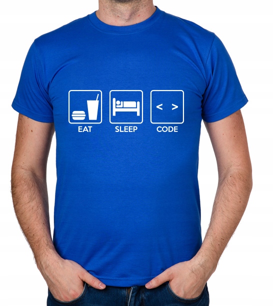 

koszulka Eat Sleep Code prezent