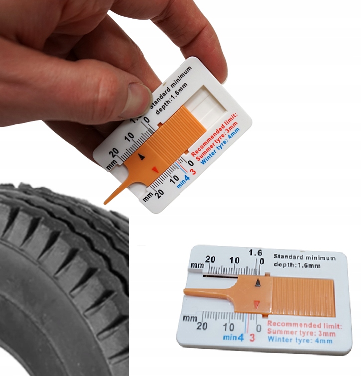 

Miernik Miarka Głębokości Bieżnika Opon Wskaźnik