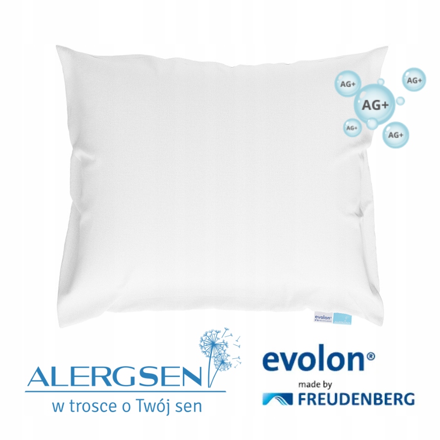 Protiroztočový obal na polštář Evolon s ionty stříbra Ag+ 50x60 Derma