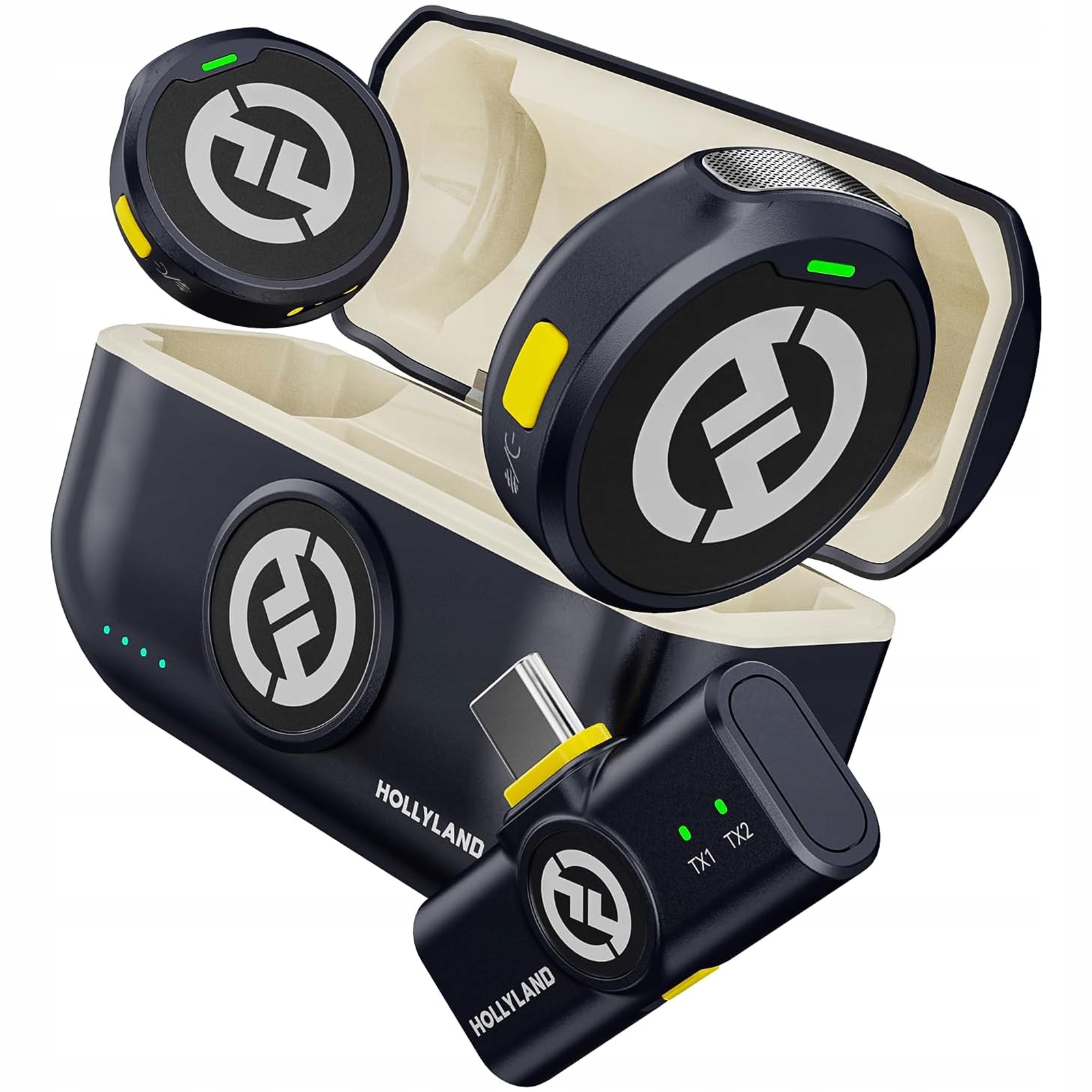 Bezdrátový mikrofon Hollyland Lark M2 Usb Type-C 2 TX+1 Rx 48kHz/24-bit