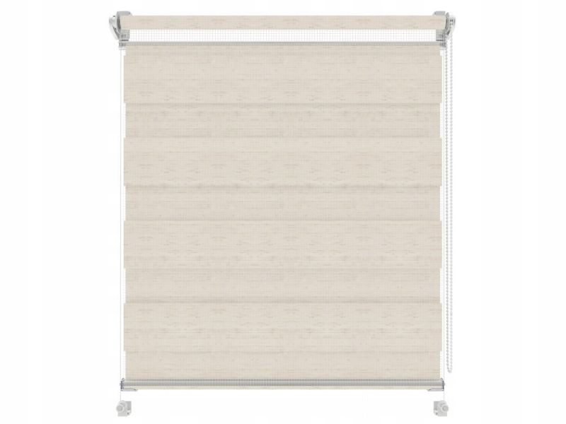 

Roleta Dzień i Noc biały mechanizm Cream 39x220