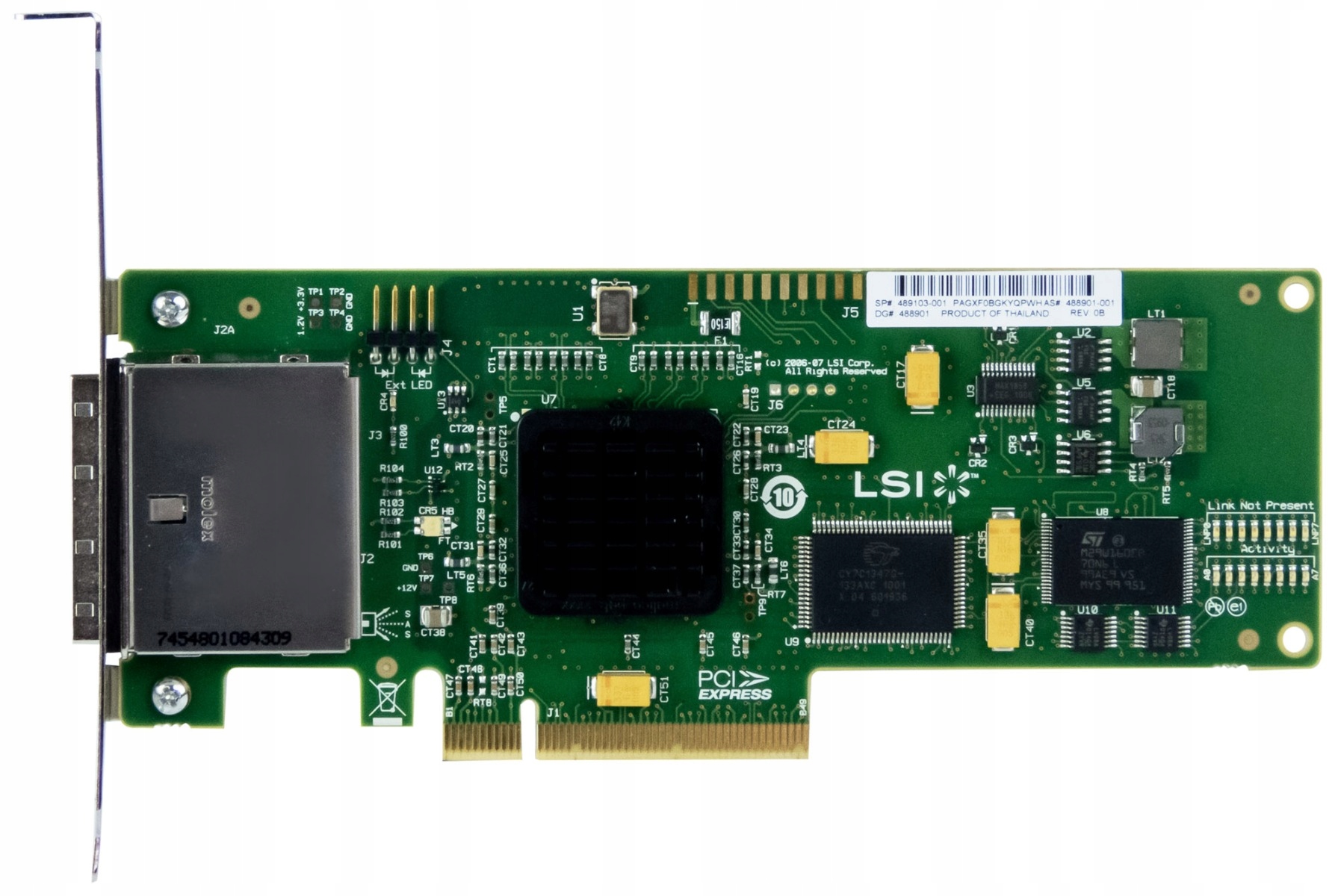 Hp 489103-001 Hba Dual-port Sas SAS3801E-HP PCIe x8
