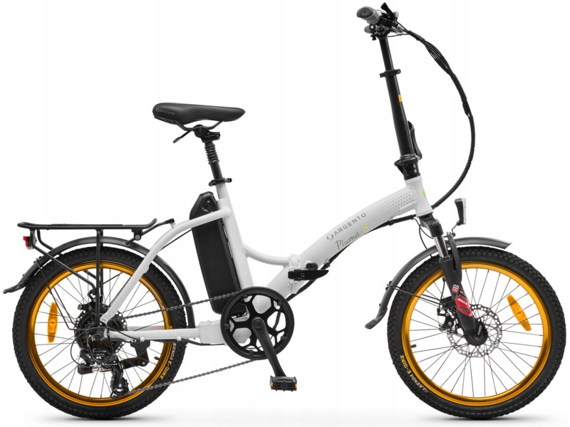 Rower elektryczny Argento Piuma-S 220005 U16 20 cali Biały