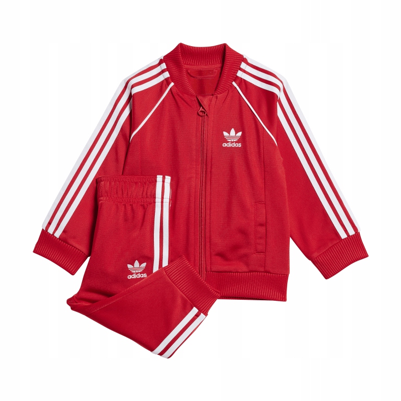Adidas Dres Dziecięcy Sst IX7623 R. 74 Czerwony Białe Paski Modny
