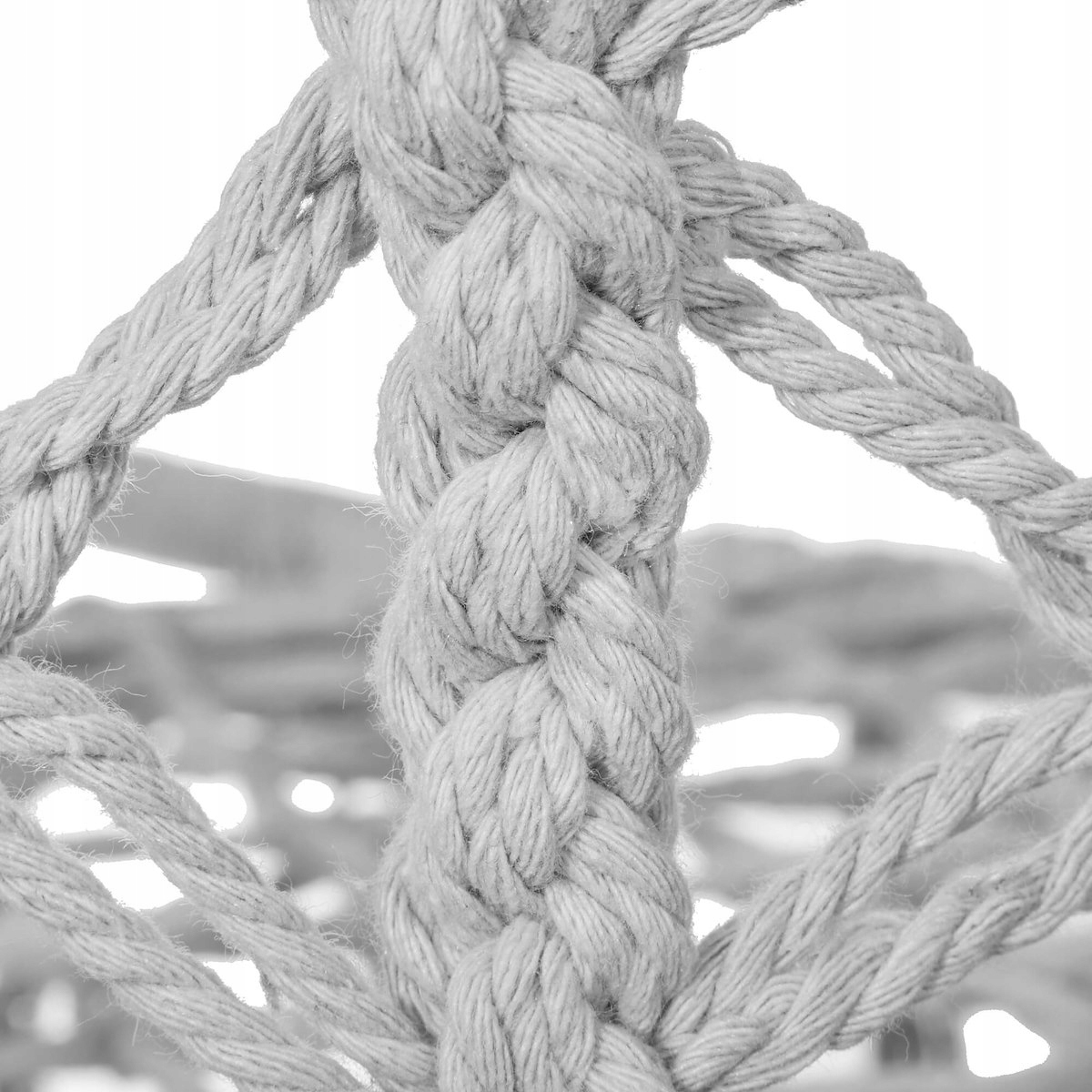 FOTEL WISZĄCY HUŚTAWKA OGRODOWA BOCIANIE GNIAZDO BOHO DO DOMU OGRODU 120CM Szerokość siedziska 60 cm