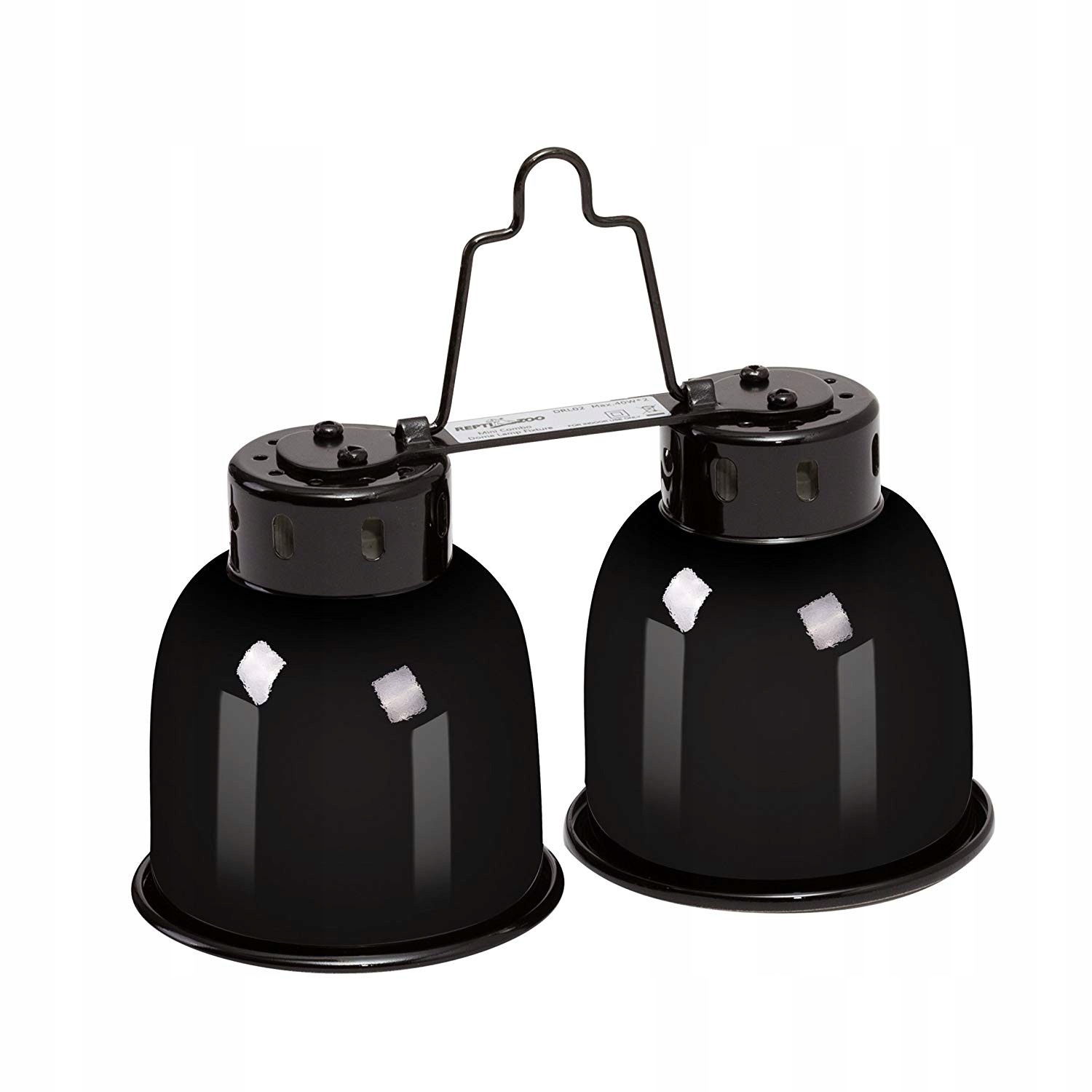 Podwójna Lampa Na Żarówki Grzewcze I Uvb 2 x 40W Ceramiczne Oprawki E27