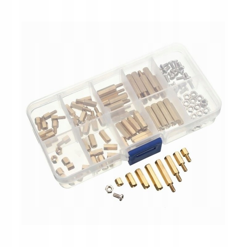 Zestaw elementów dystansowych pudełko 120szt M3