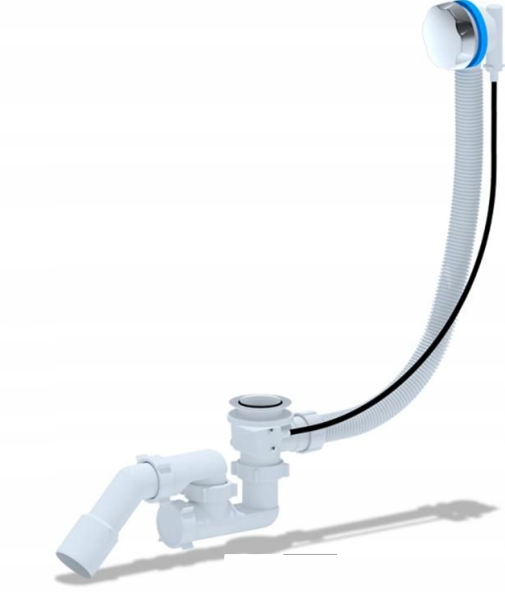 Syfon wannowy z przelewem 50 mm