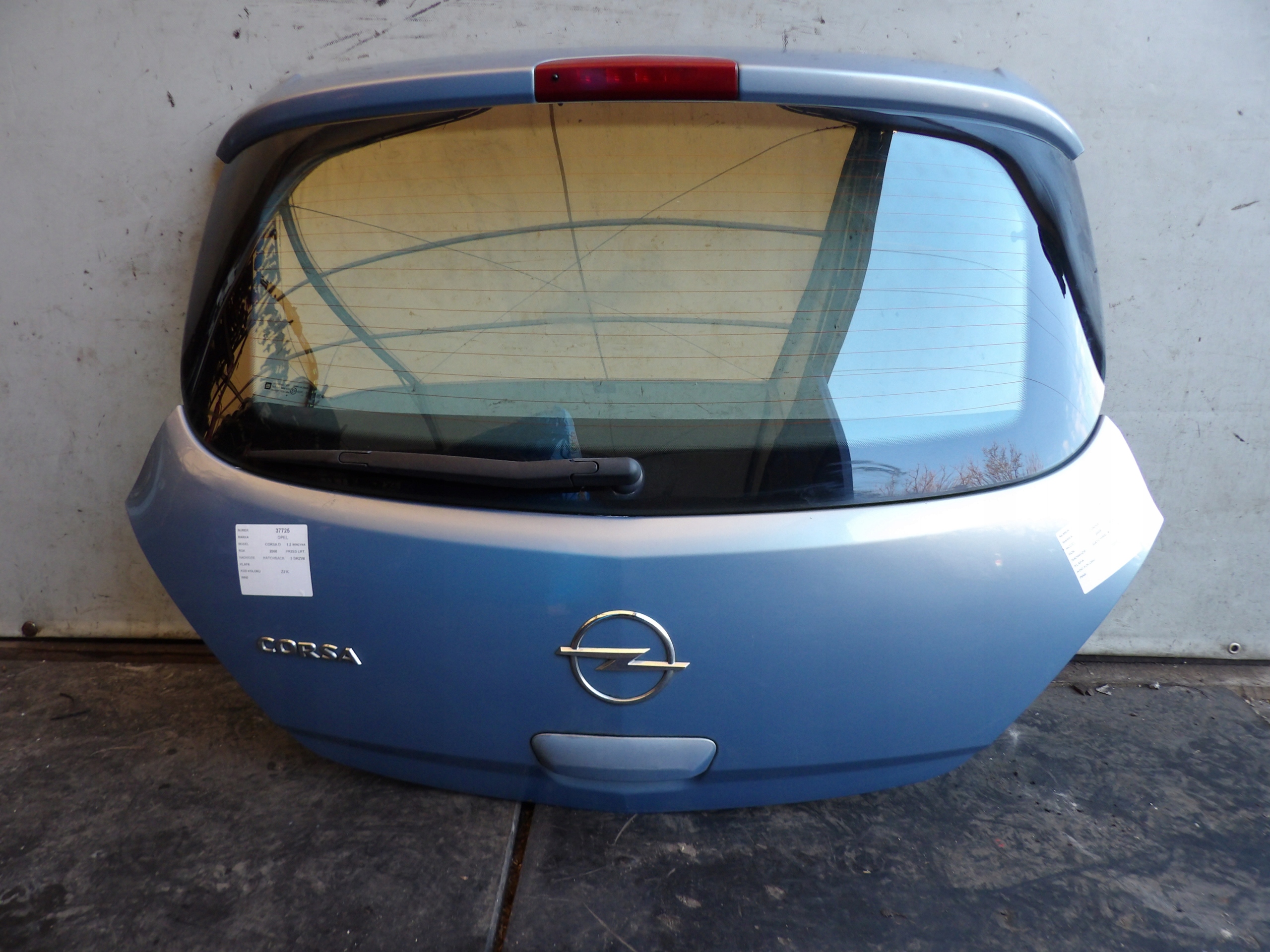 Opel Corsa D Heckklappe HB 3D lak. Z21C