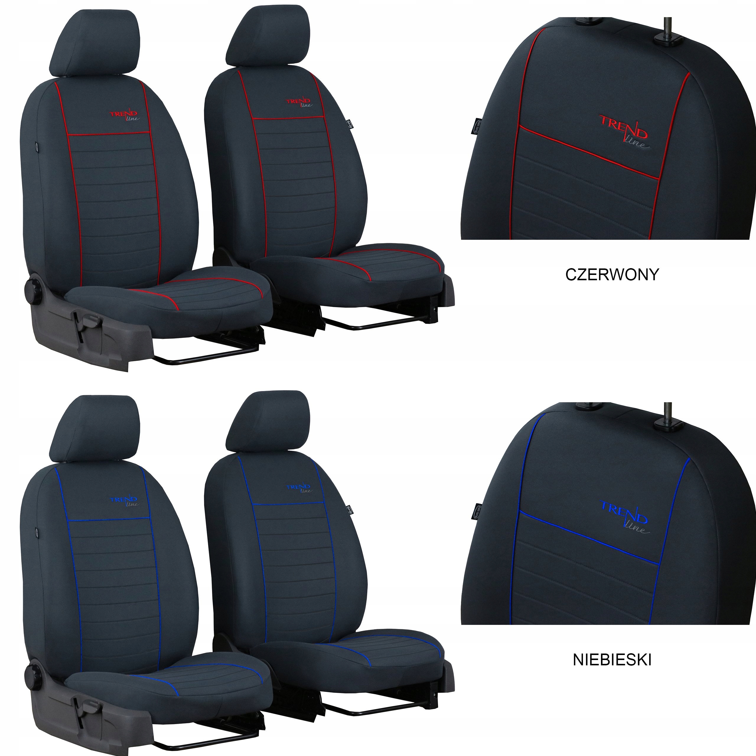 POKROWCE MIAROWE PRZODY do HONDA CIVIC 10 Sedan Typ pokrowiec