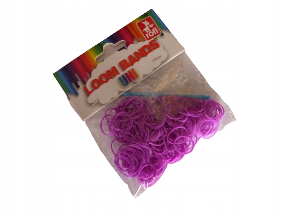 

Fioletowe gumki do bransoletek Loom Bands 200