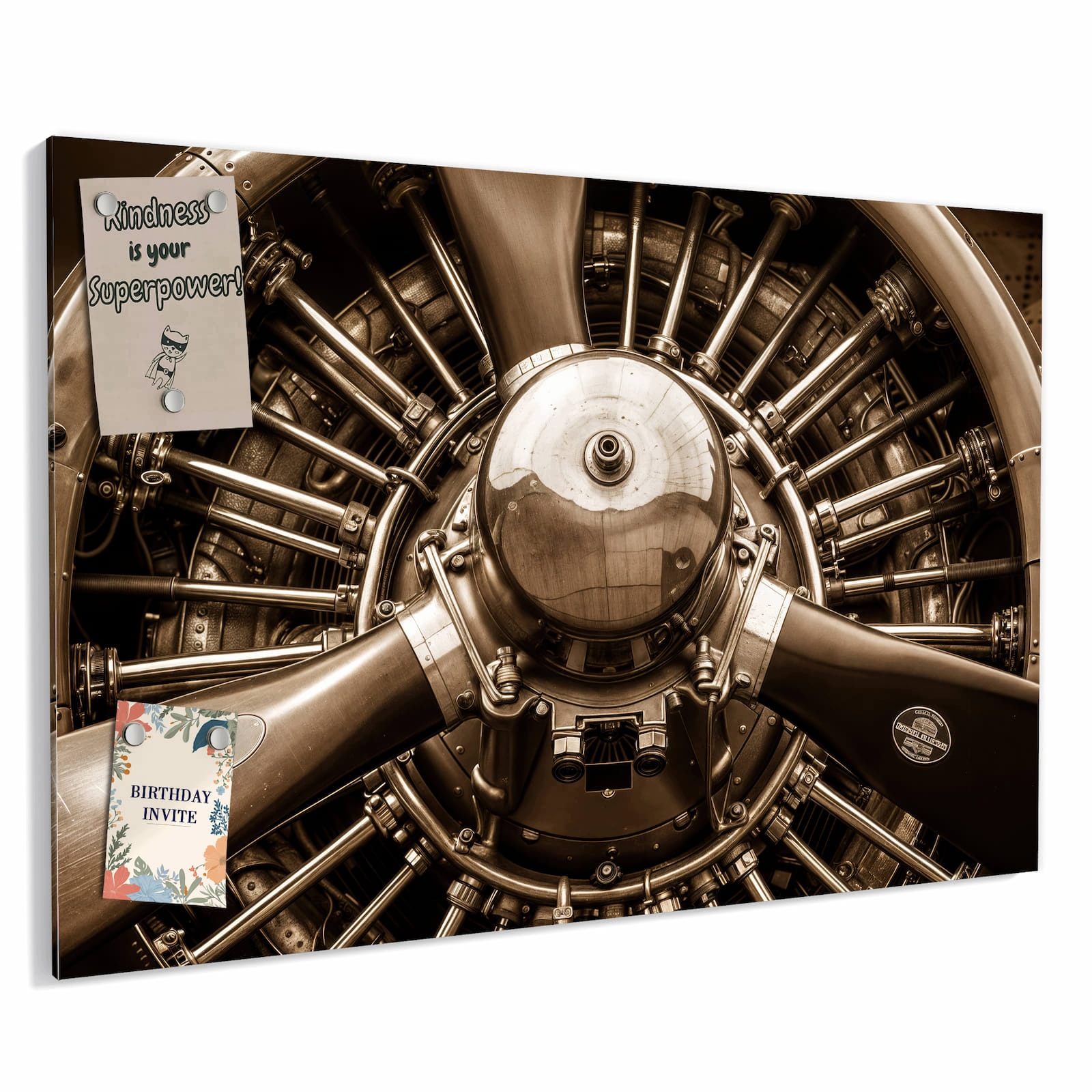 Magnetická tabule Jemné Motor letadla 60 × 40 cm
