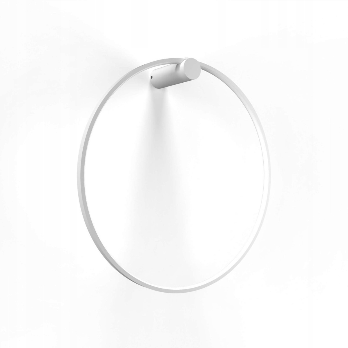 Nástěnné svítidlo bílé kulatý nástěnné svítidlo Mirror 60 cm Led obruč IP44 odolná vůči vlhkosti