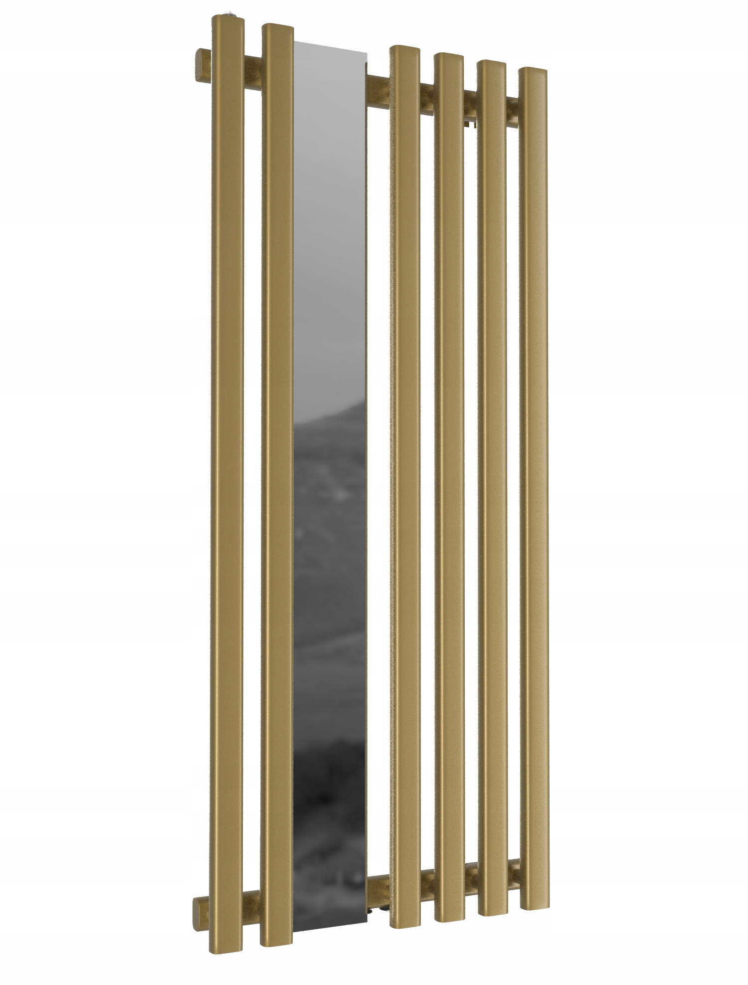 Dekorativní radiátor Flower Mirror 140x60 Antik Světlý se zrcadlem