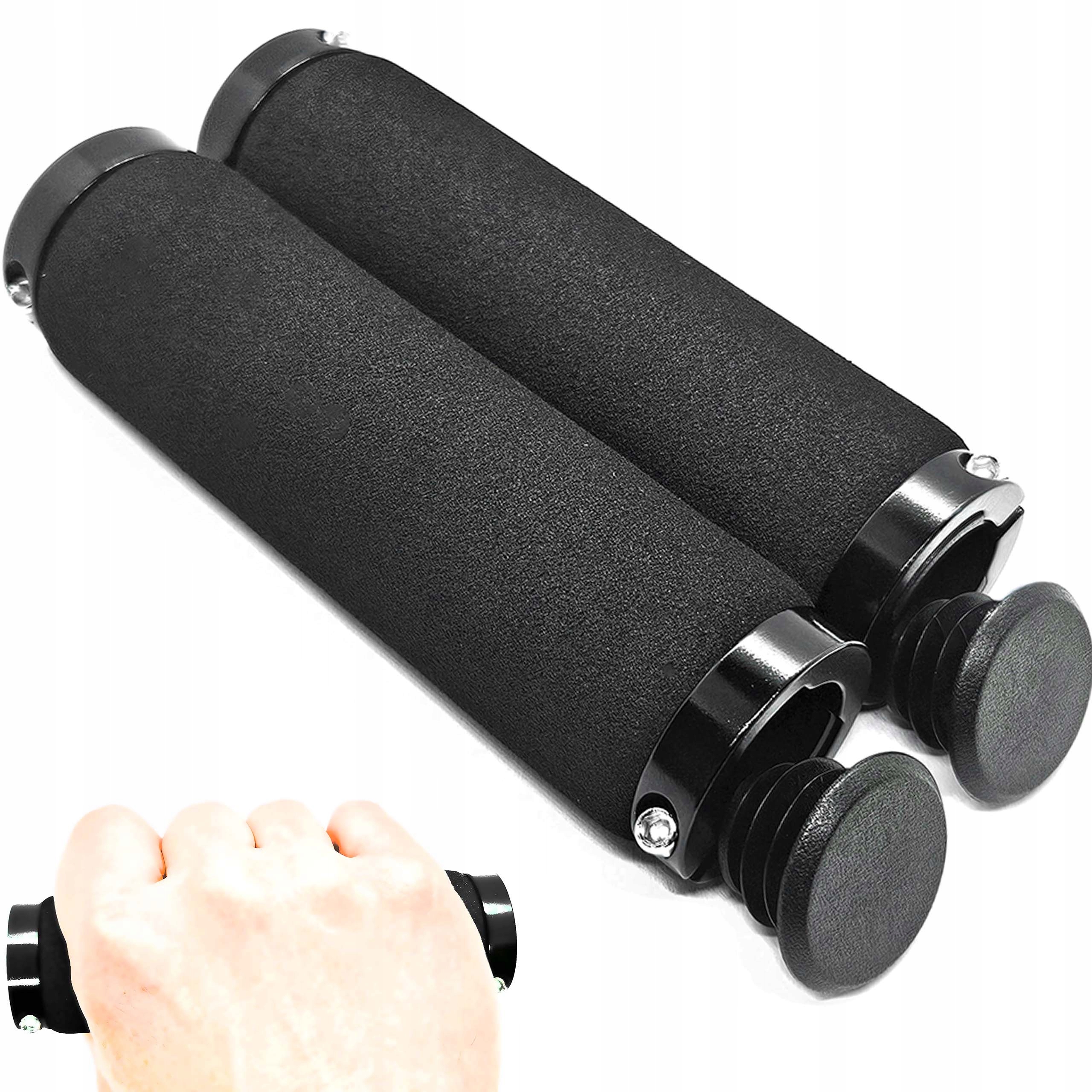 Chwyty Skręcane Rączki Gripy Kierownicy Lekka Pianka 130MM HL-G230
