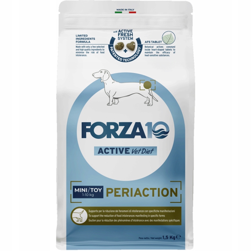 Forza10 Active Vet Diet Periaction Toy & Mini Gruczoły Okołoodbytowe 1,5kg