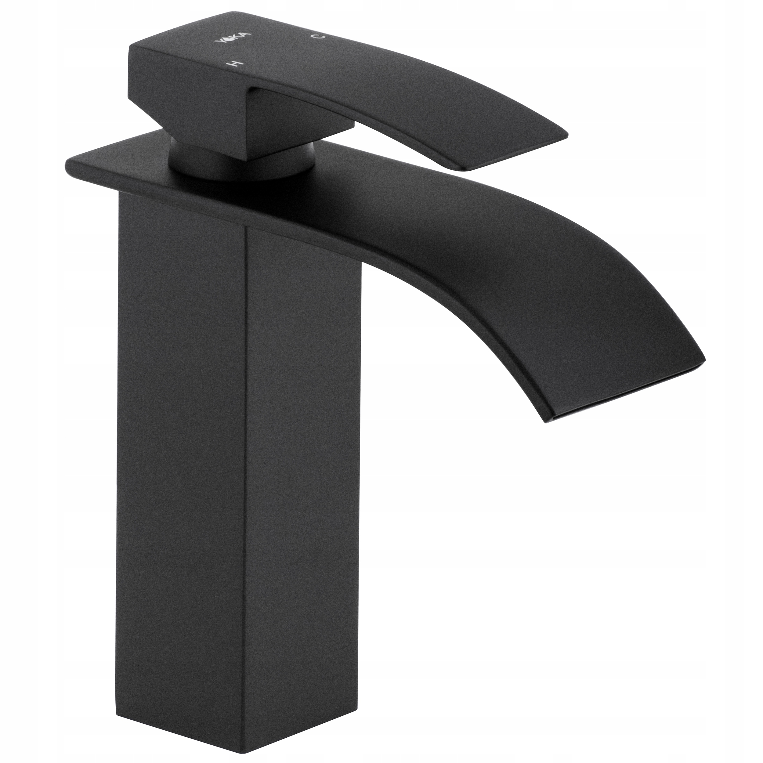 

Bateria Umywalkowa Stojąca Wodospad Czarna Loft