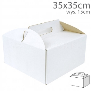 

Pudełko Na Tort Ciasto Z Rączką Box 35x35x15 cm