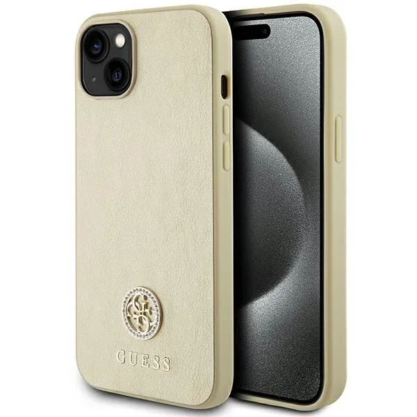 Guess pouzdro pro Iphone 13 14 15 GUHCP15SPS4DGPD (Leather 4G Metal Logo)