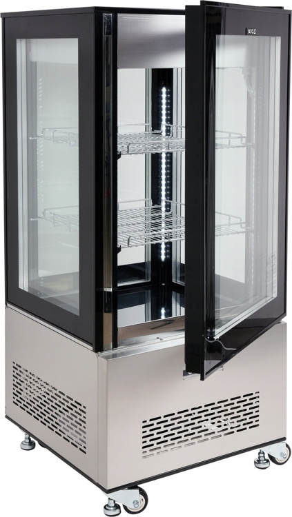 WITRYNA CHŁODNICZA NA CIASTA DESERY 270L CZARNA Zakres klas efektywności energetycznej A - G