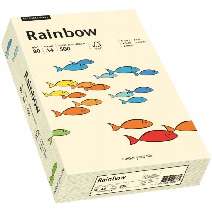 

Papier ksero kolorowy A4 160g 250 arkuszy Rainbow