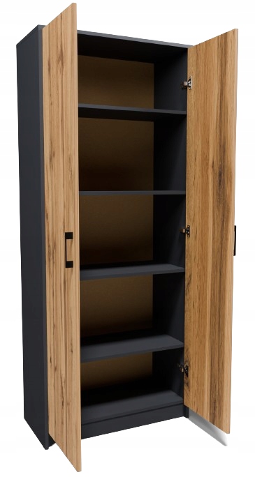 Regál na knihy R5 Grafit-wotan skriňa na topánky antracitová Rob