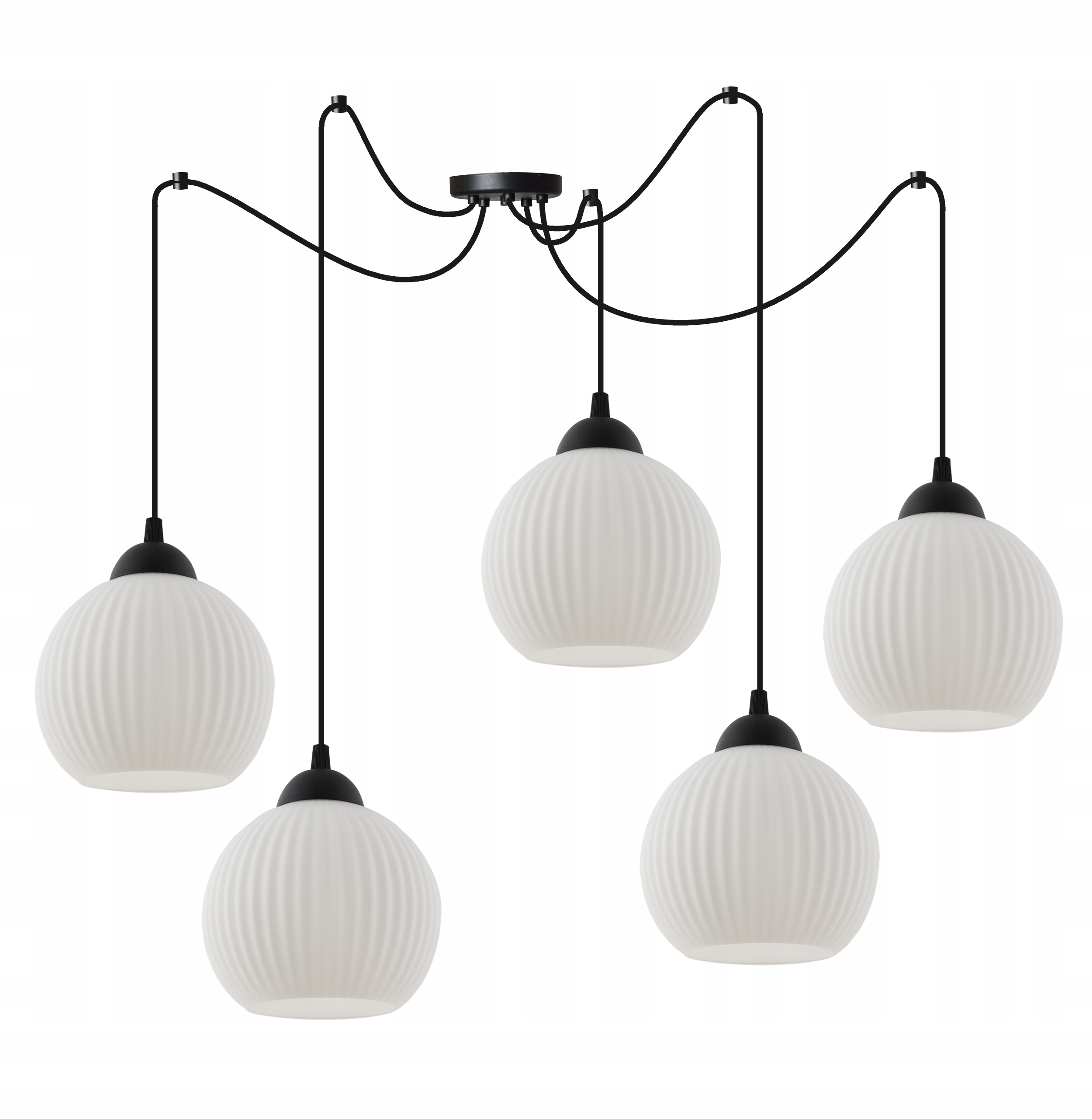 Závěsné Stropní Svítidlo Lustr Pavouk Bílé Koule Do Obývacího Pokoje Ložnice Jídelny