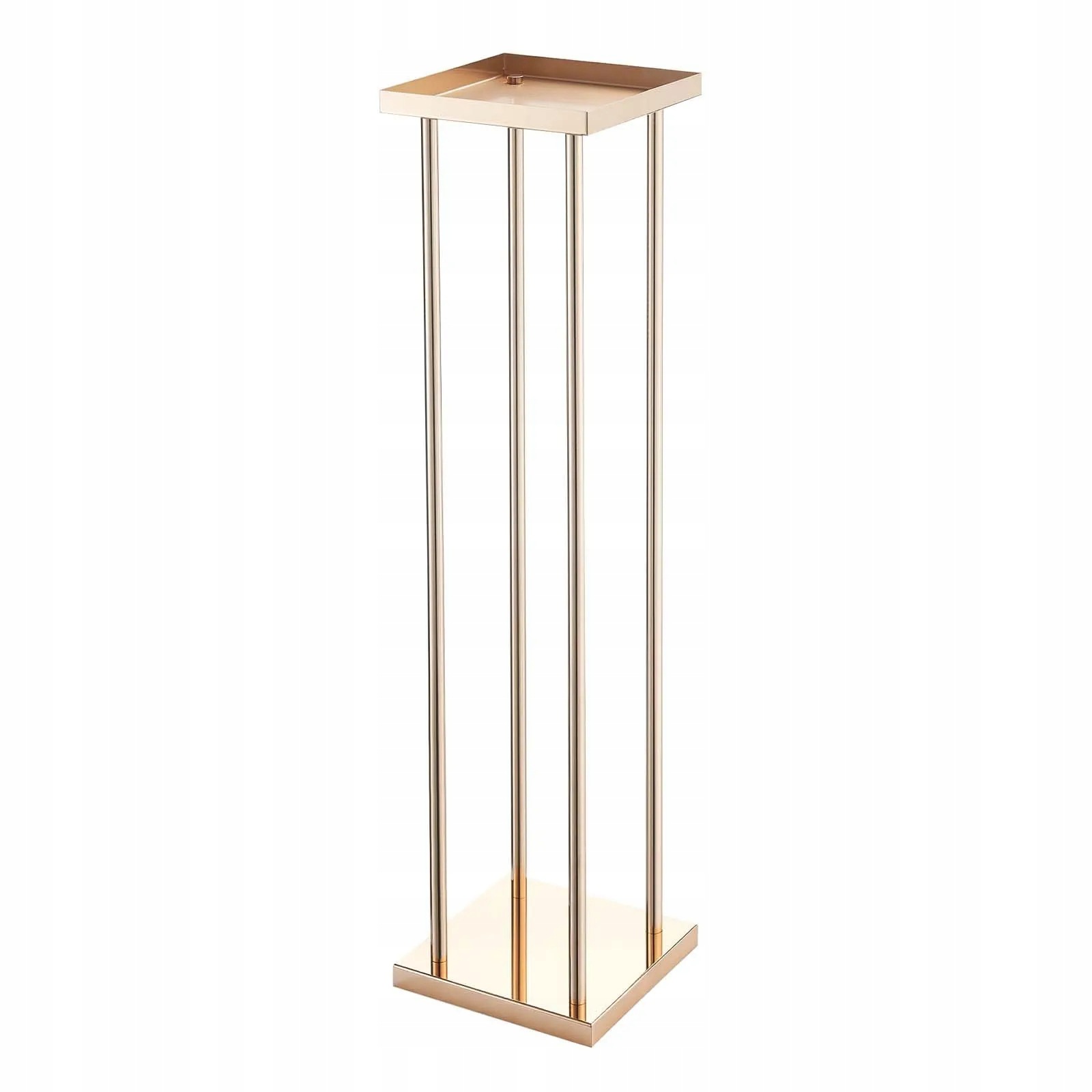 Svadobný kvetinový stojan 200 x 200 x 800 mm zlatý valec 10 kusov sada