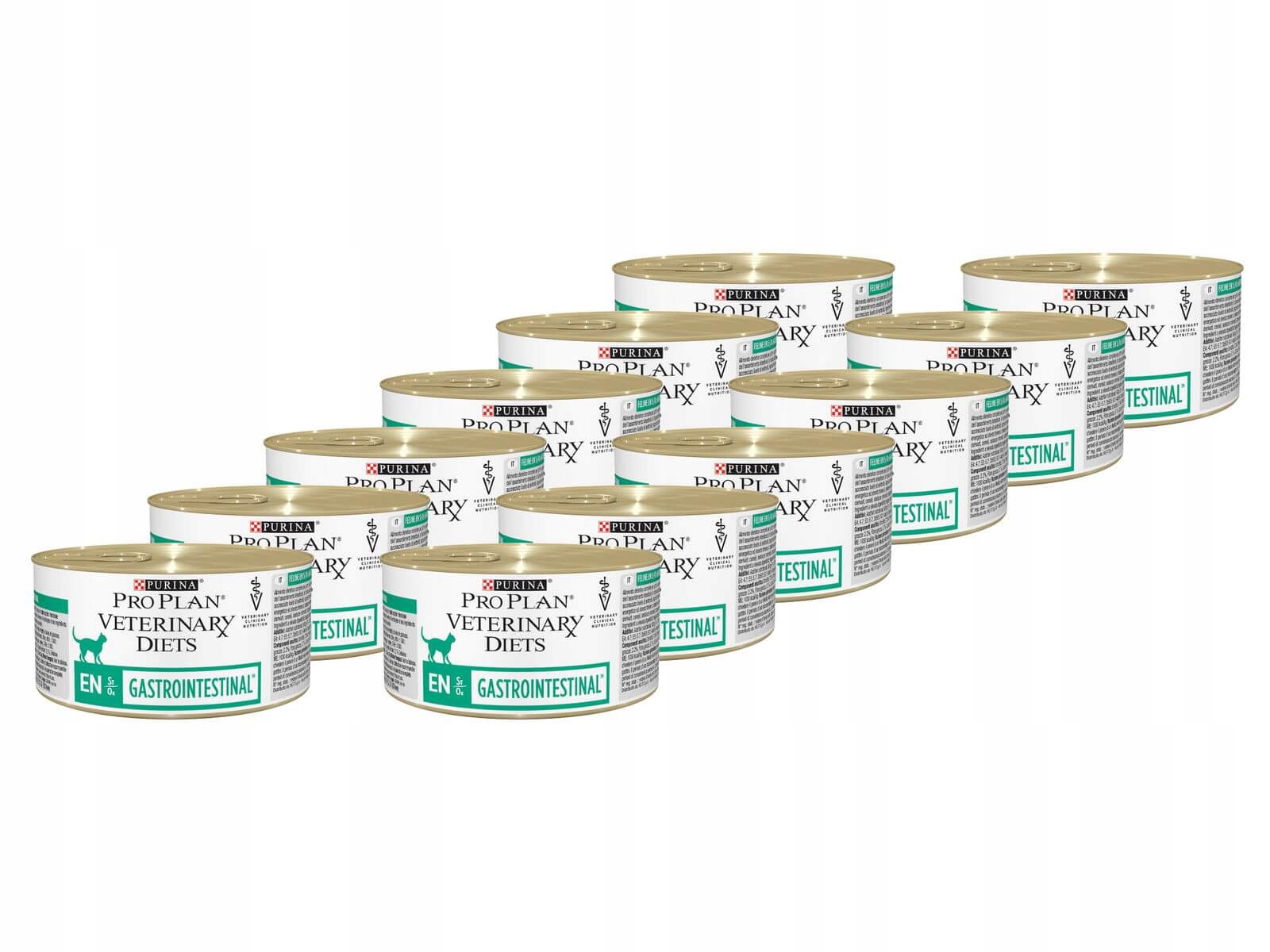 Levně Vlhké krmivo veterinární krmivo pro kočky na střeva Purina Pro Plan VD En 12x195 g