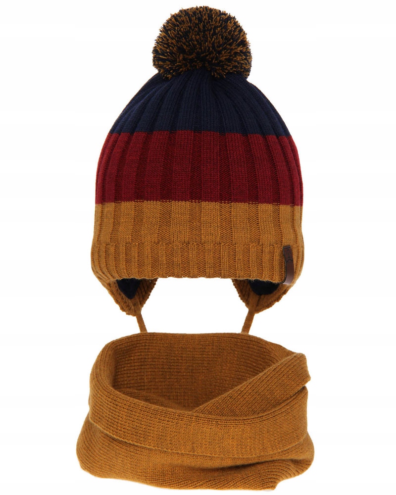 

Czapka Komin 48-50 Ciepły komplet zimowy 1-3 lat