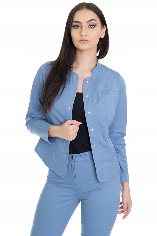 k5 ŻAKIET KURTKA BAWEŁNA STÓJKA (38-52) r.44 Materiał dominujący bawełna