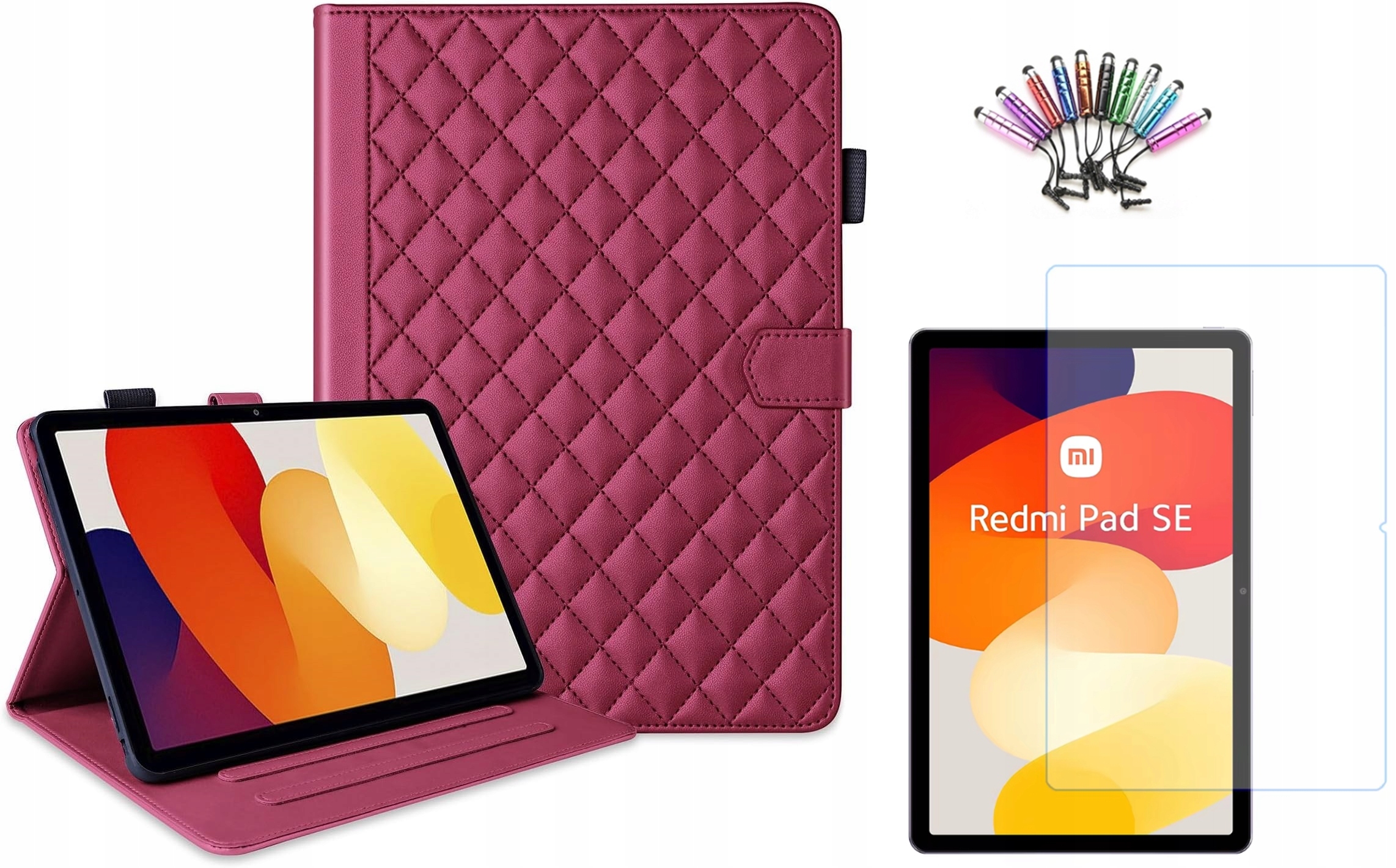 Etui Skórzane Do Xiaomi Redmi Pad Se 11 Szkło Hartowane Rysik