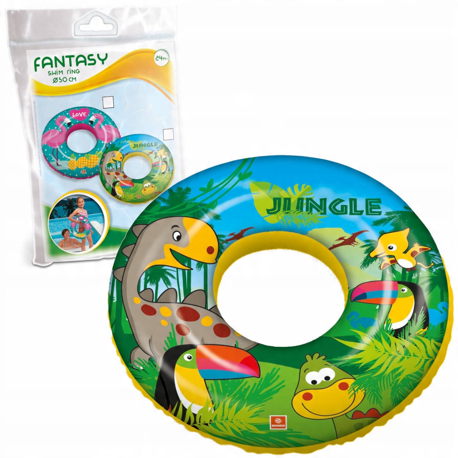 

Koło Do Nauki Pływania Kółko Jungle 50 cm Mondo