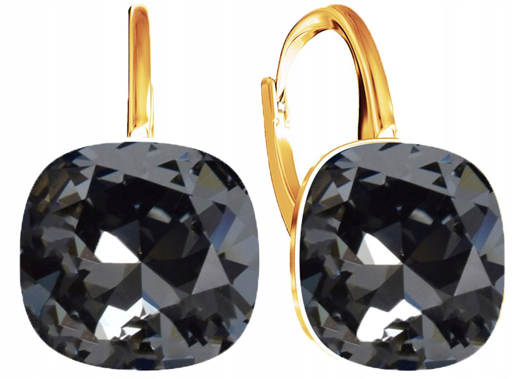 Dámské pozlacené Náušnice Závěsné Křišťál Dárek k narozeninám Stříbro 925