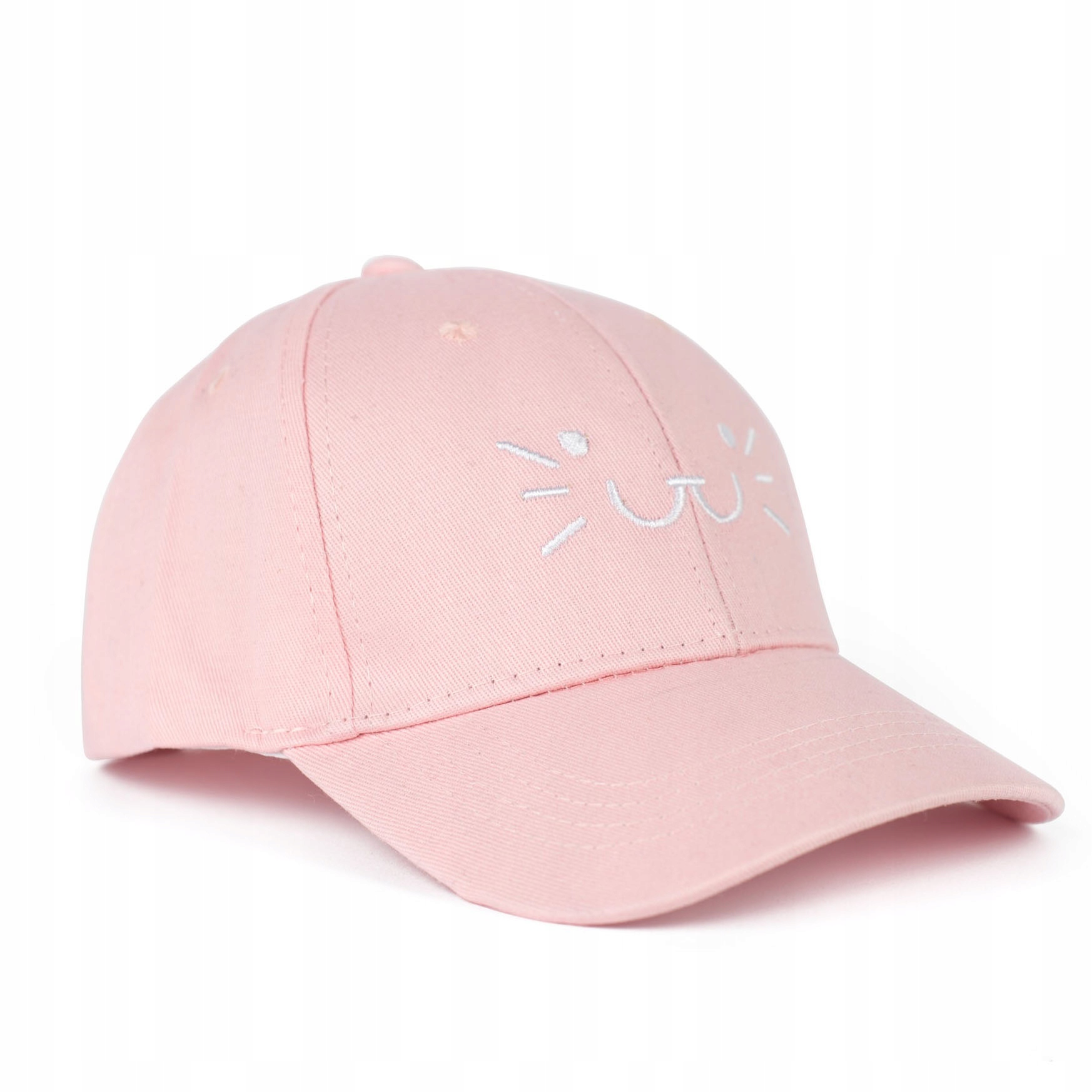 Różowa czapka z daszkiem 53-56cm