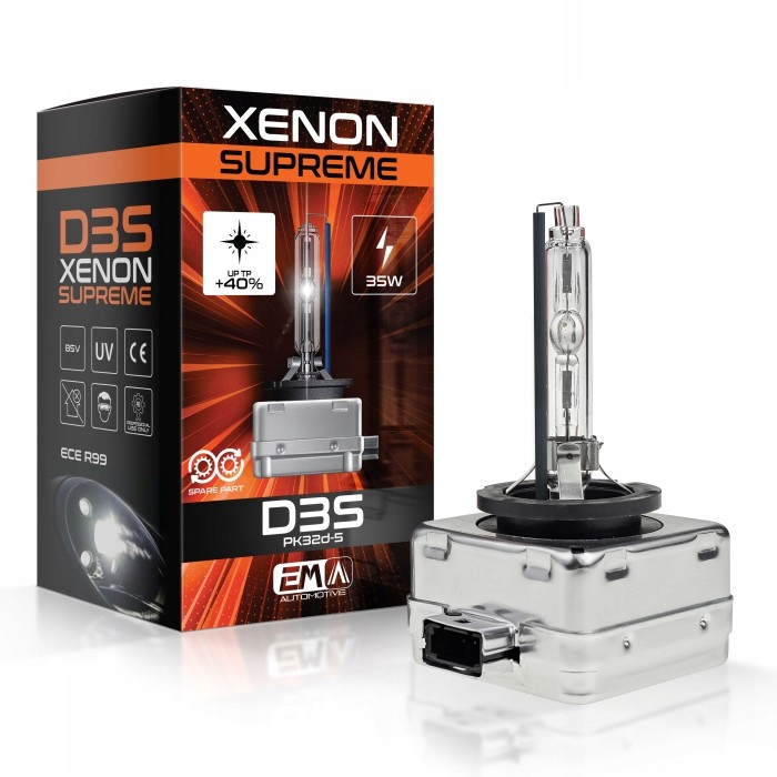 Xenon Palnik Żarnik Ksenon Żarówka Em Supreme D3S 4300K 35W z Homologacją!