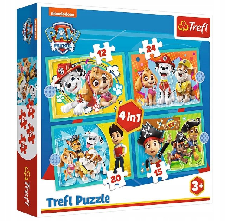 

Puzzle dla 5 Latka 4w1 Psi Patrol dla Dziecka