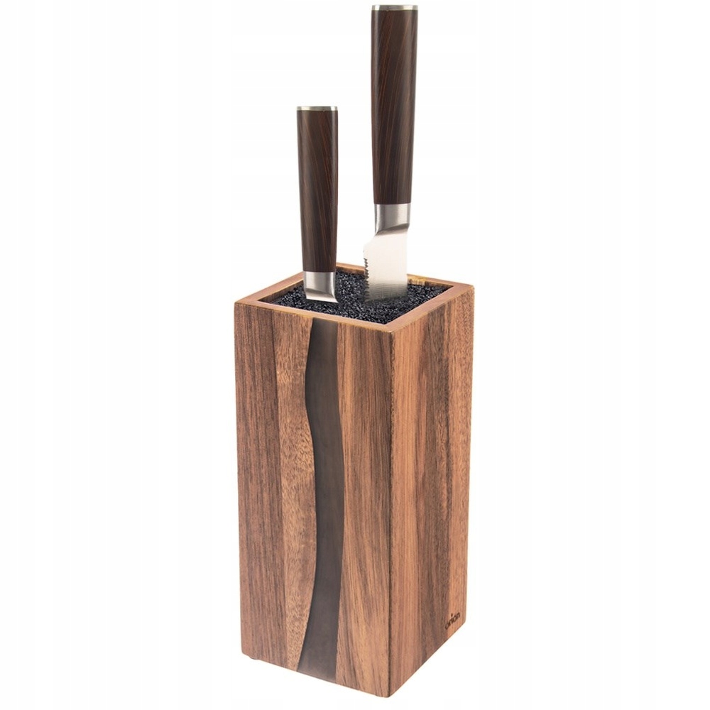 Stojan na Nože, dřevěný blok na kuchyňské nože, univerzální