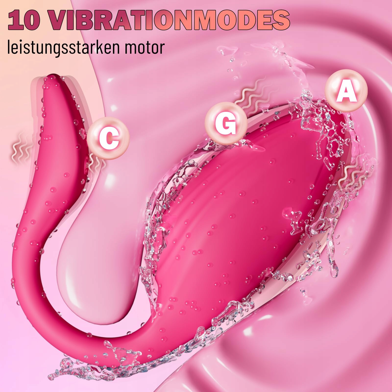 DILDO VIBRATOR DLA KOBIET I PAR Z APLIKACJĄ 10 TRYBÓW STYMULACJI KLITORIS — miniatura 2