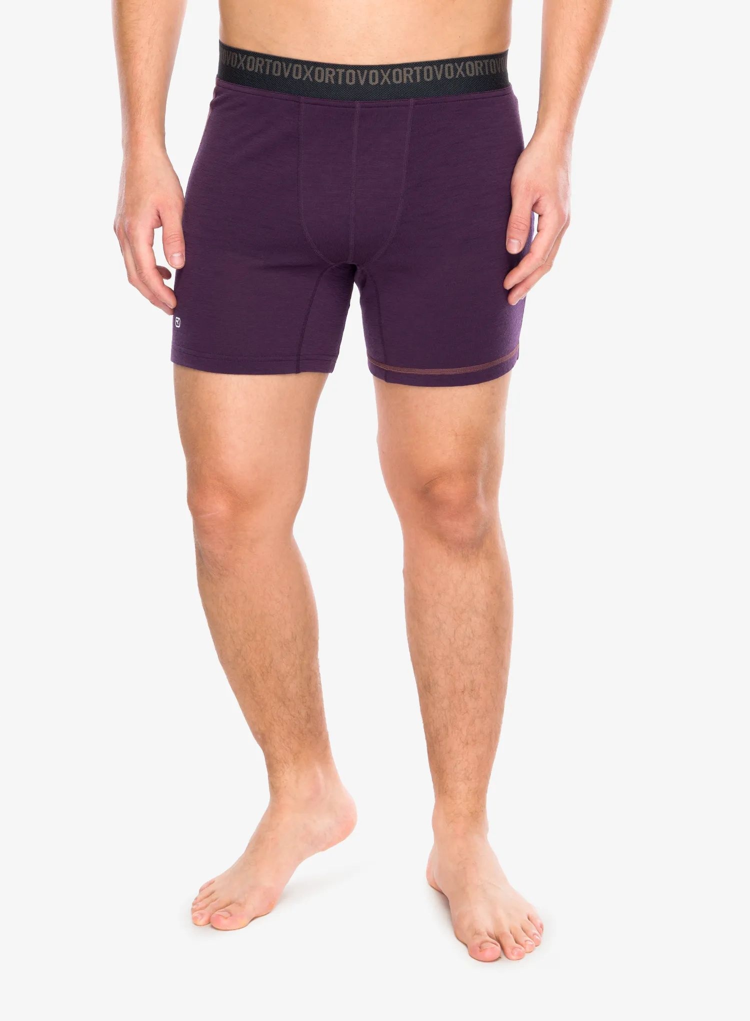 Termoaktivní boxerky Ortovox 185 Rock N Wool Boxer dark wild berry L