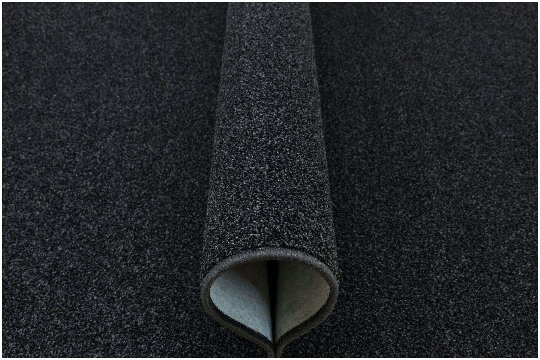 Dywan Do Salonu Pokoju Melanżowy Grafitowy Czarny Na Filcu Alpha 200x300 cm