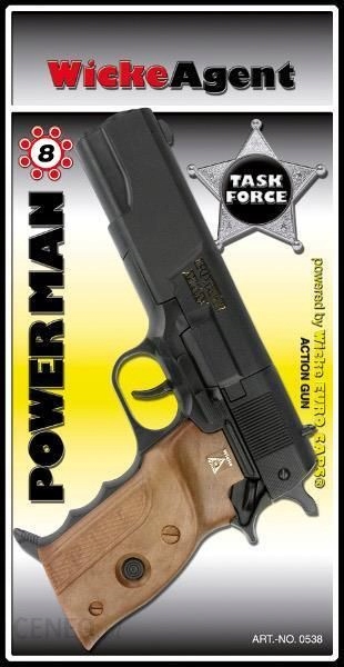 PISTOLET REWOLWER NA KAPISZONY POWER MAN 8 STRZAŁÓ Kod producenta 4000908005387