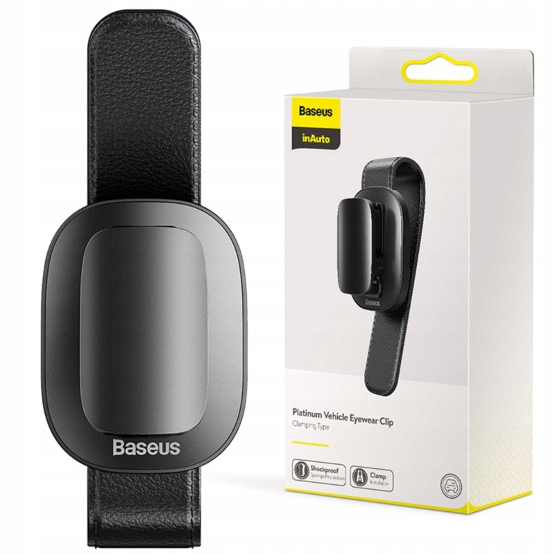 

Baseus Klips wieszak Uchwyt Samochodowy na Okulary