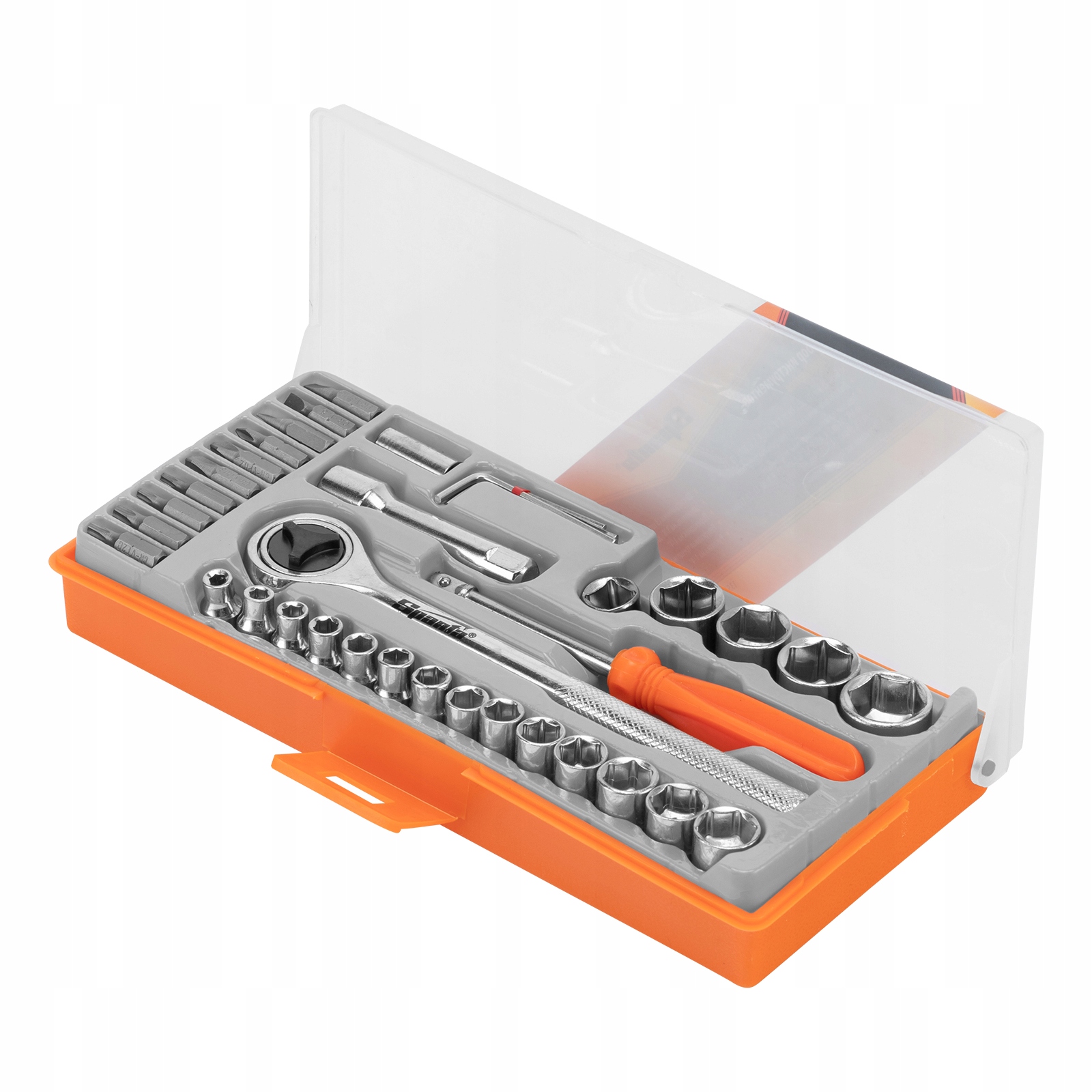 Zestaw kluczy nasadek, klucze nasadowe 37 szt. etui Sparta