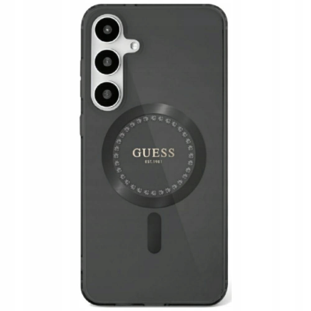 Guess IML MagSafe (GUHMS25SPFTDTEK) etui na Samsung Galaxy S25 Czarny