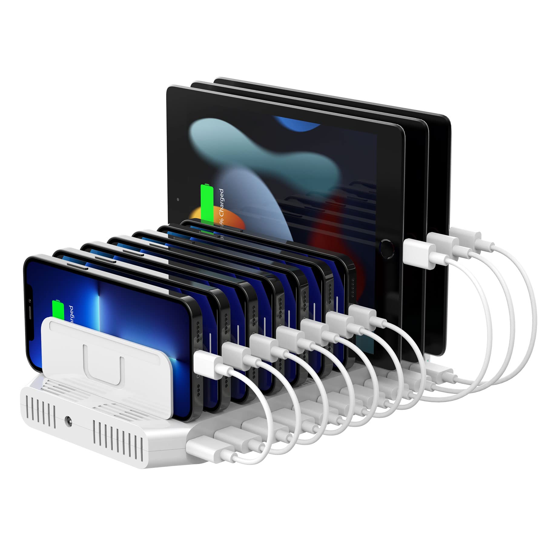 UNITEK 60W 10-Port USB Charging Station with SmartIC