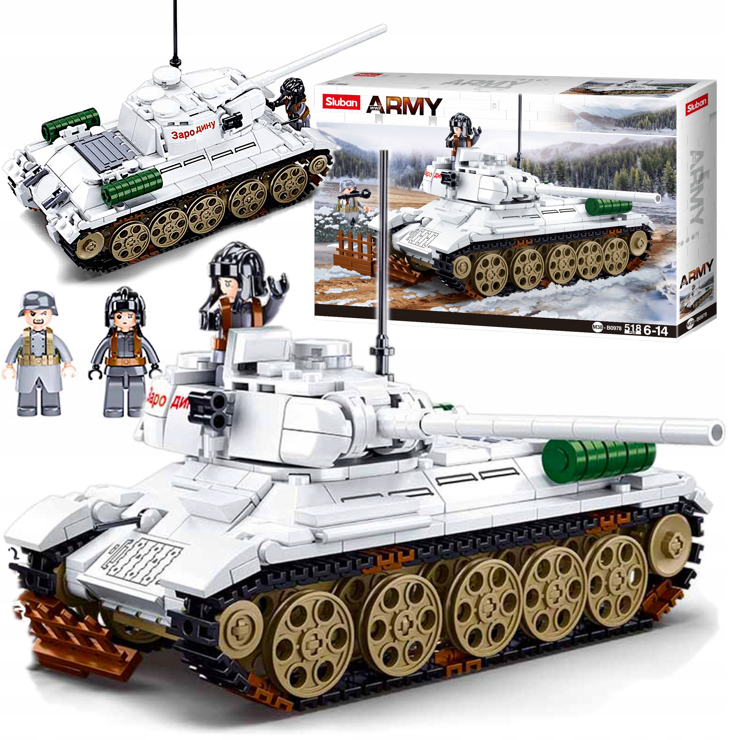 

Klocki Wojsko Czołg T-34/85 RUDY102 Wersja Zimowa