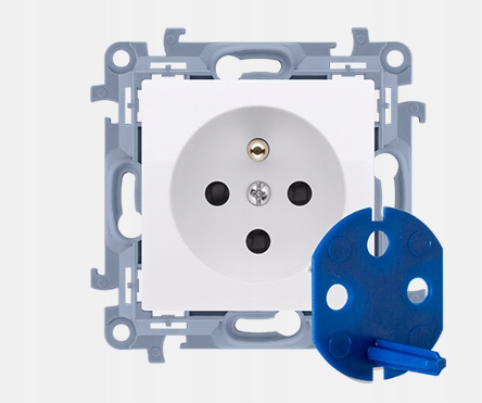 

SIMON10 gniazdo Data z kluczem białe CGD1.01/11