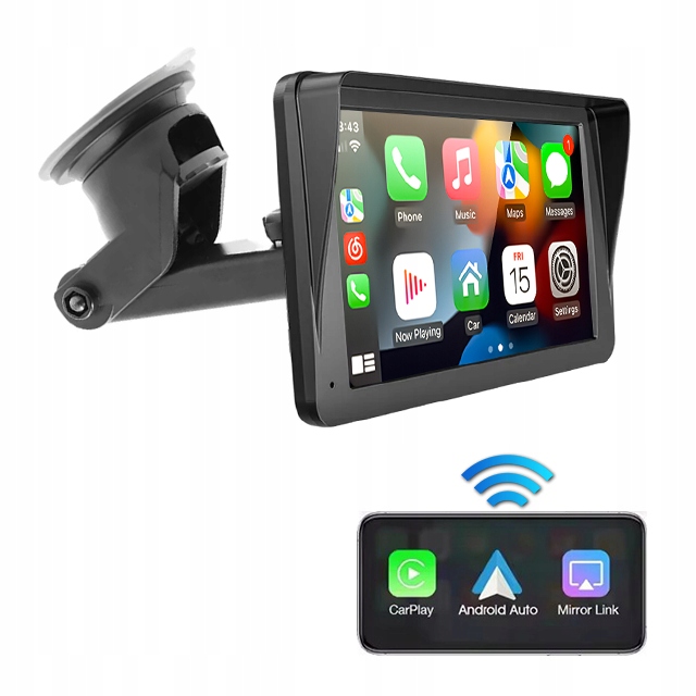 Univerzální 7palcový autorádio přehrávač pro Apple CarPlay Android Auto