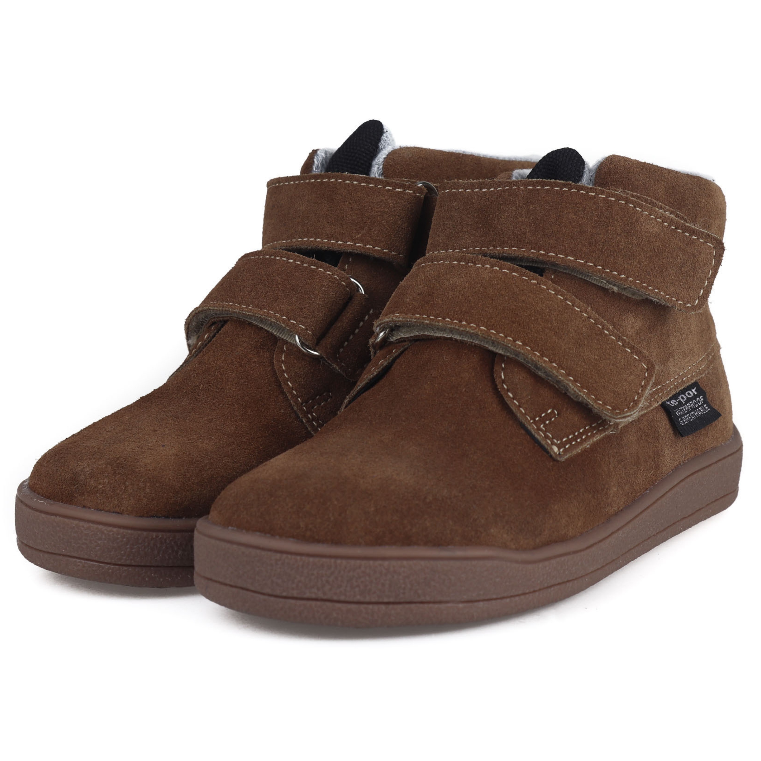 Mido 62-12 Buty Ocieplane Skórzane Barefoot Jesienne Z Membraną Brown R 24
